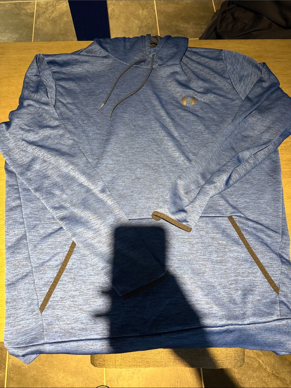 Under Armour Heathered Blue Hooded Pullover